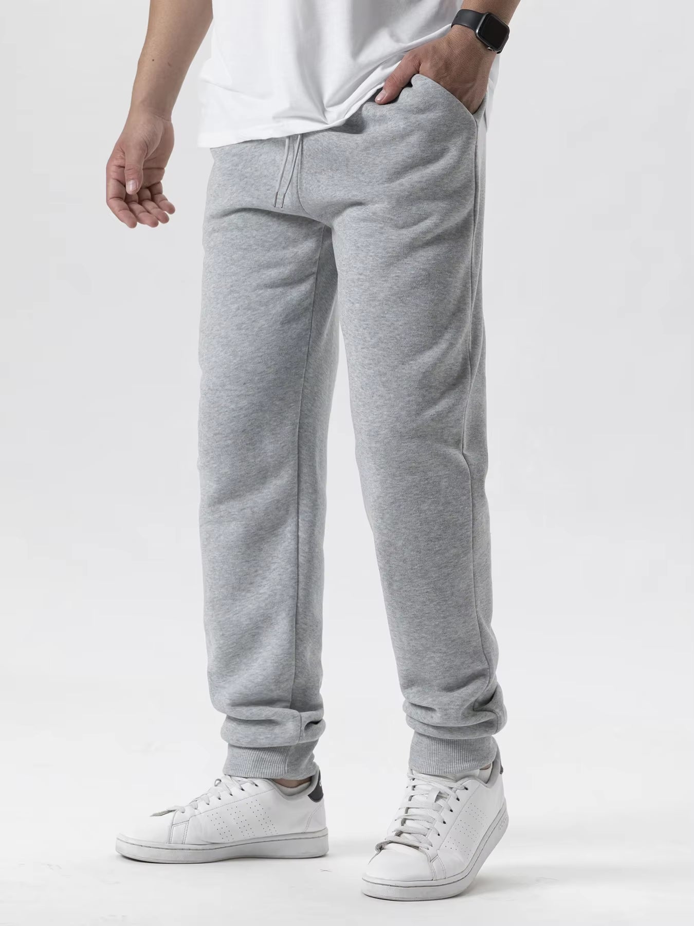 Men/Women Pants Winter Running Pants Joggers Sweatpant Sport Jogging Fitness Gym Fleece Solid Color Trousers