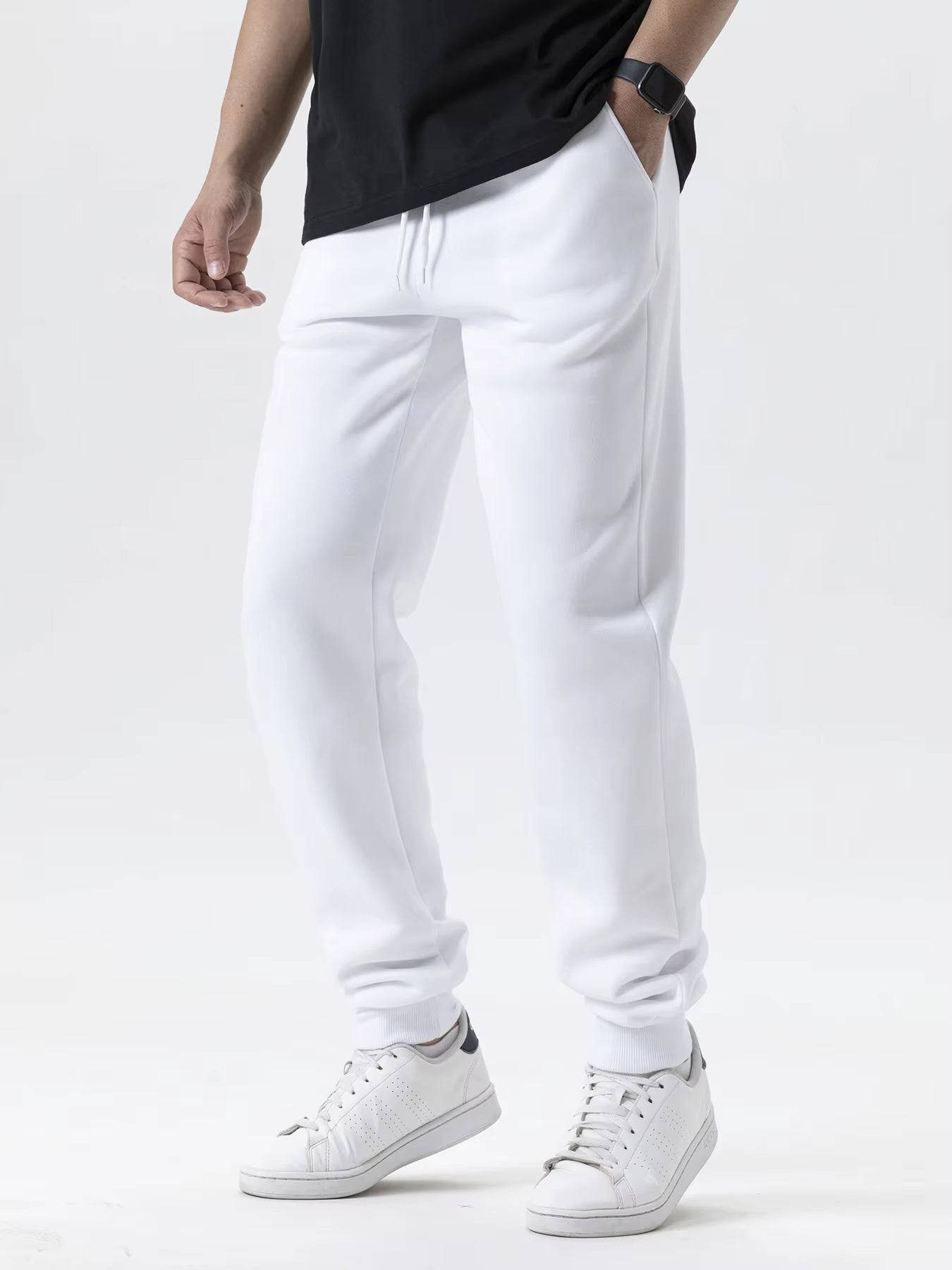 Men/Women Pants Winter Running Pants Joggers Sweatpant Sport Jogging Fitness Gym Fleece Solid Color Trousers