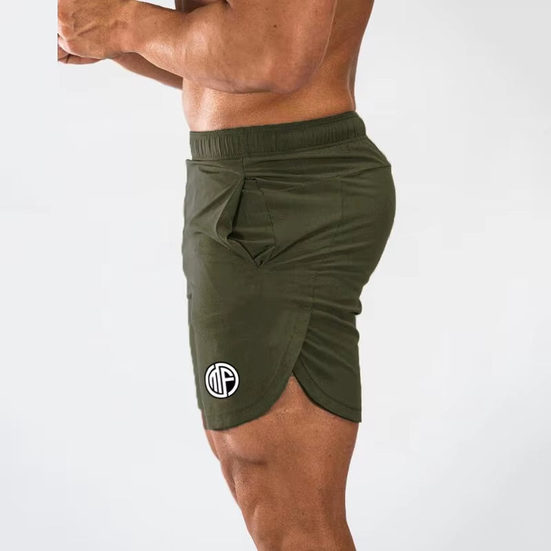 Summer Gym Shorts Men Quick Dry Running Shorts Men Fitness Slim Fit Shorts Male Bodybuilding Training Sports Short Pants Man