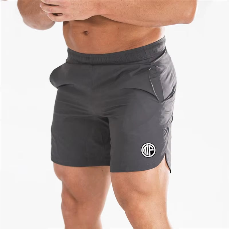 Summer Gym Shorts Men Quick Dry Running Shorts Men Fitness Slim Fit Shorts Male Bodybuilding Training Sports Short Pants Man