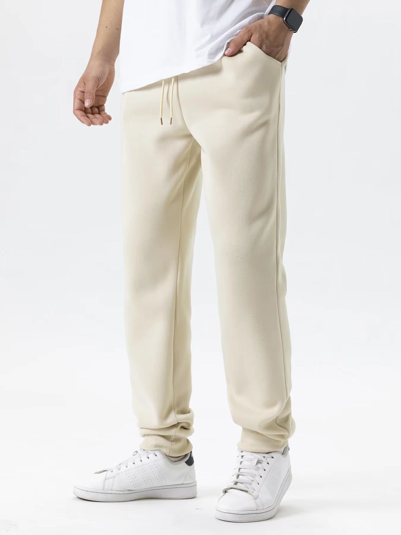 Men/Women Pants Winter Running Pants Joggers Sweatpant Sport Jogging Fitness Gym Fleece Solid Color Trousers