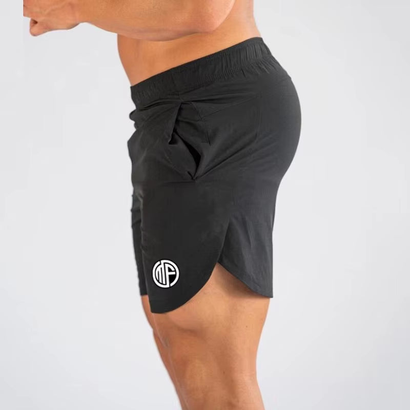 Summer Gym Shorts Men Quick Dry Running Shorts Men Fitness Slim Fit Shorts Male Bodybuilding Training Sports Short Pants Man