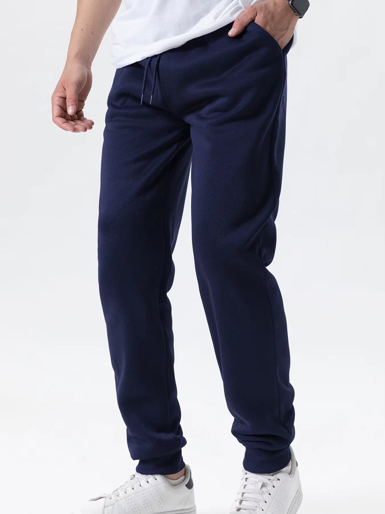 Men/Women Pants Winter Running Pants Joggers Sweatpant Sport Jogging Fitness Gym Fleece Solid Color Trousers