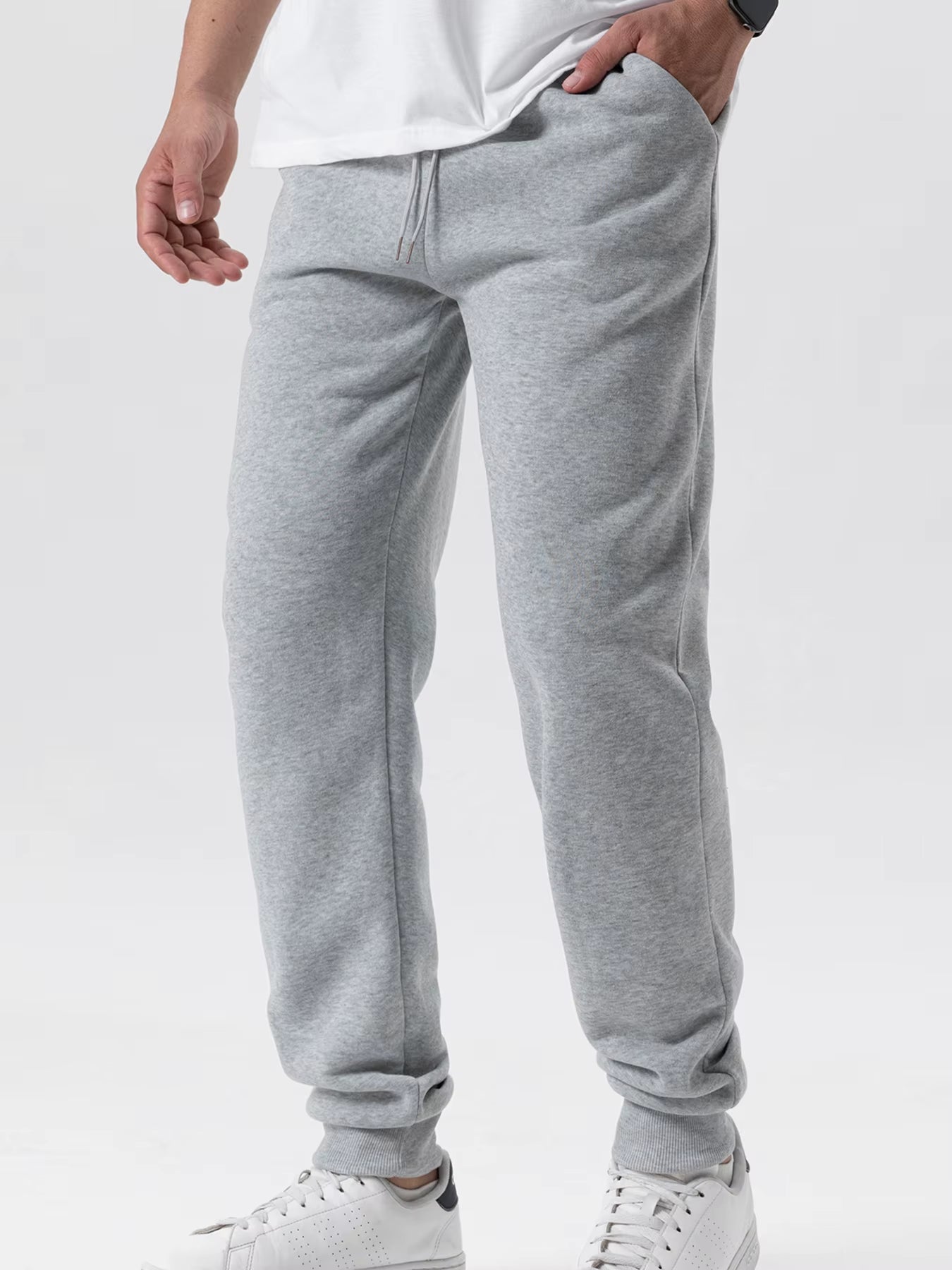 Men/Women Pants Winter Running Pants Joggers Sweatpant Sport Jogging Fitness Gym Fleece Solid Color Trousers