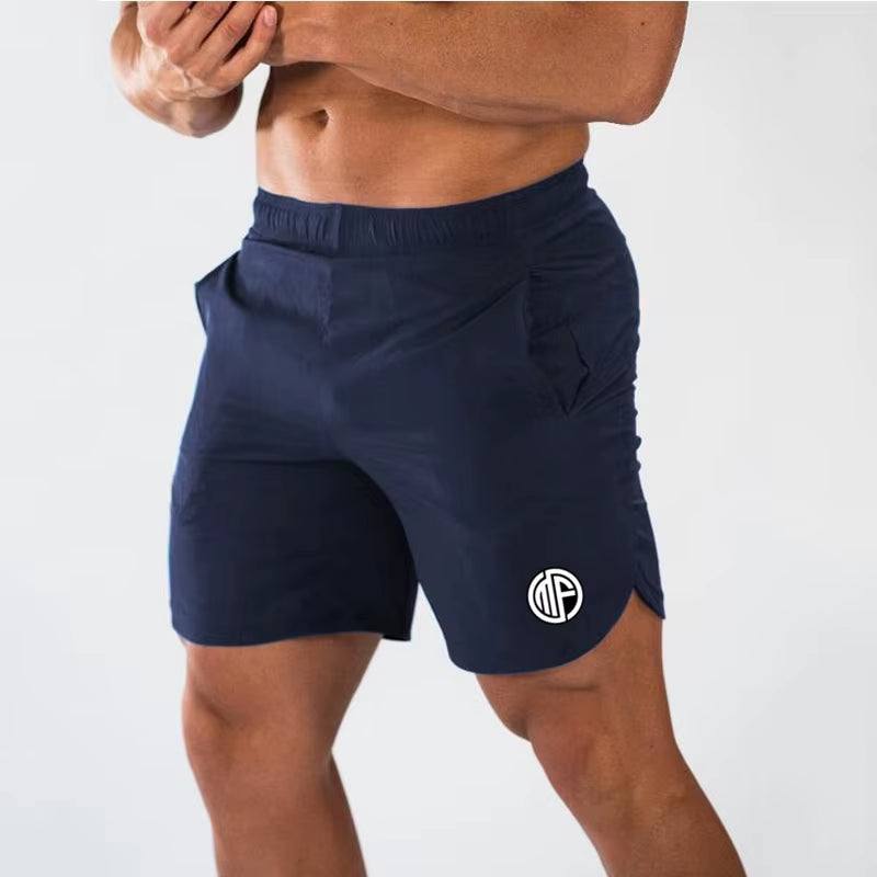 Summer Gym Shorts Men Quick Dry Running Shorts Men Fitness Slim Fit Shorts Male Bodybuilding Training Sports Short Pants Man