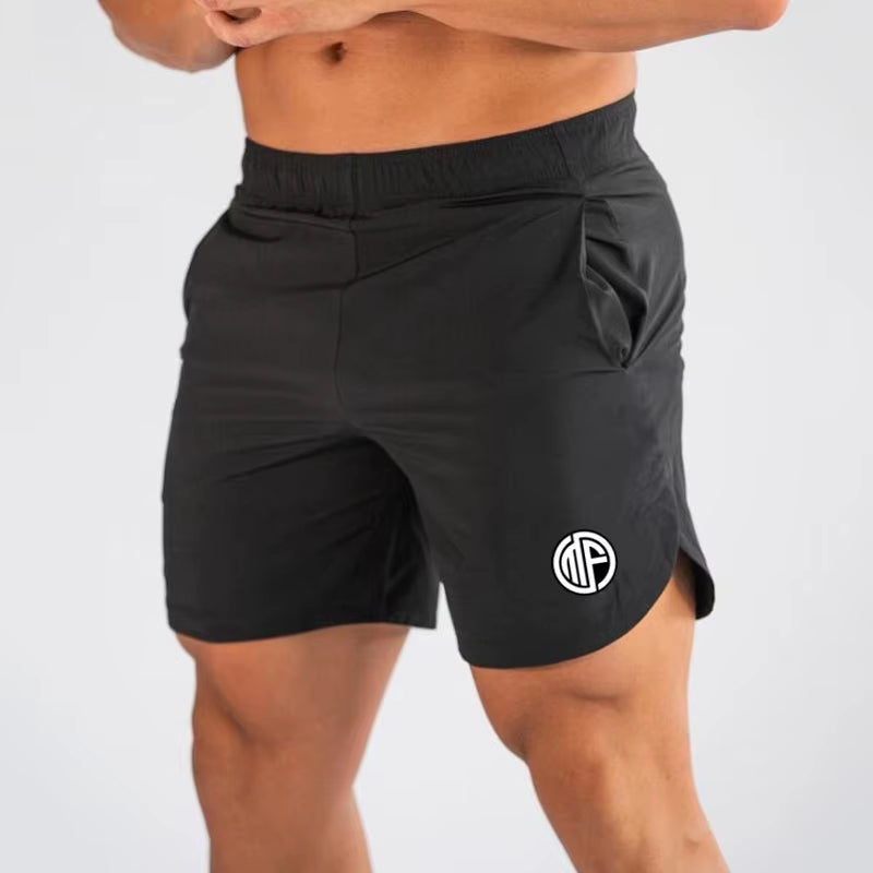 Summer Gym Shorts Men Quick Dry Running Shorts Men Fitness Slim Fit Shorts Male Bodybuilding Training Sports Short Pants Man