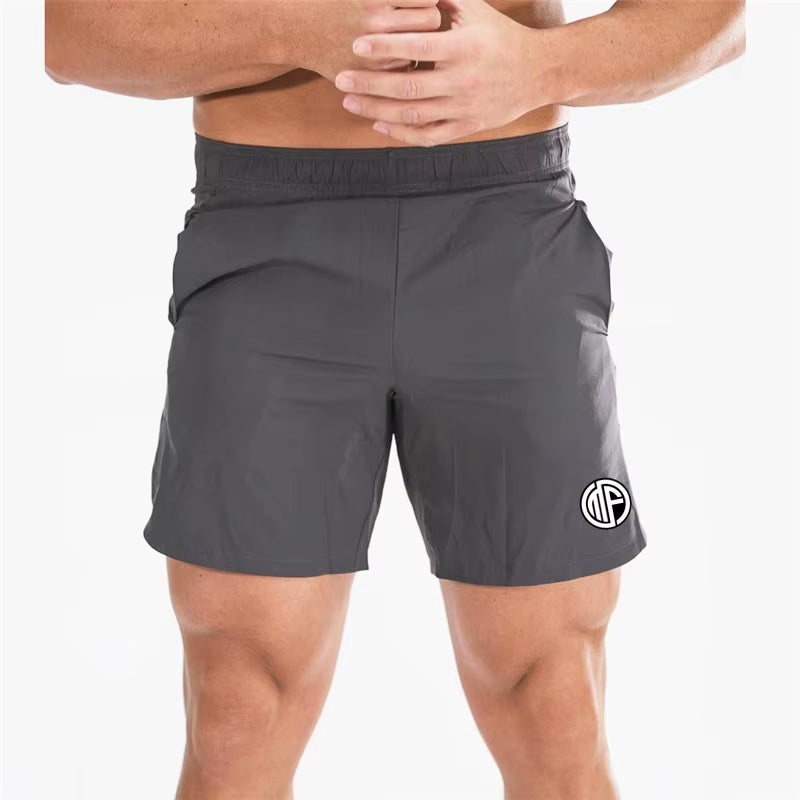 Summer Gym Shorts Men Quick Dry Running Shorts Men Fitness Slim Fit Shorts Male Bodybuilding Training Sports Short Pants Man